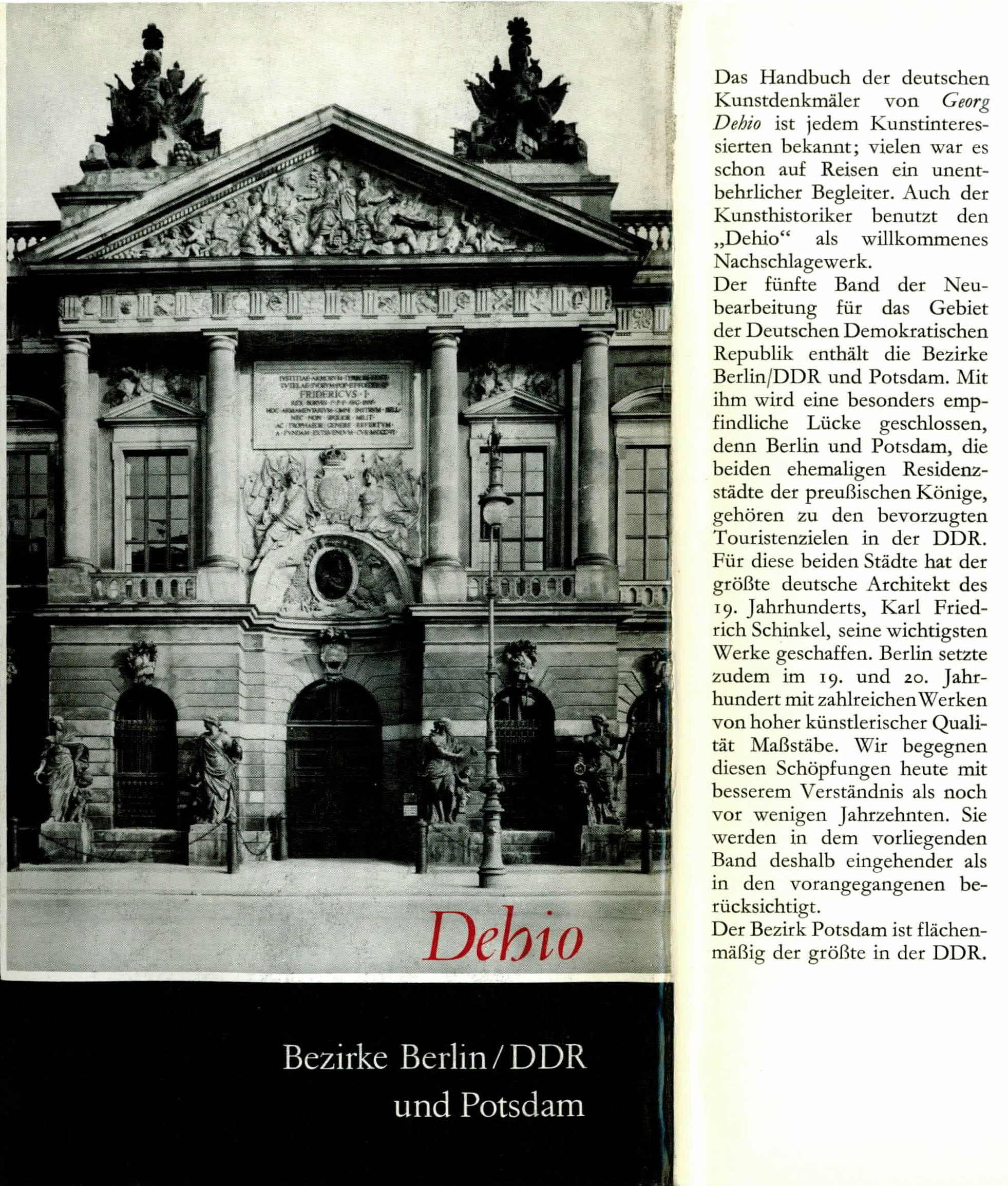 Handbuch der deutschen Kunstdenkmäler (Die Bezirke Berlin / DDR und Potsdam) - Büttner, Horst / Schröder, Ilse / Stepansky, Christa